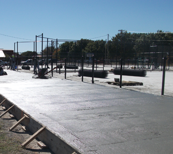 Tennis Court Fence Construction